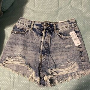 Distressed Denim Women Shorts